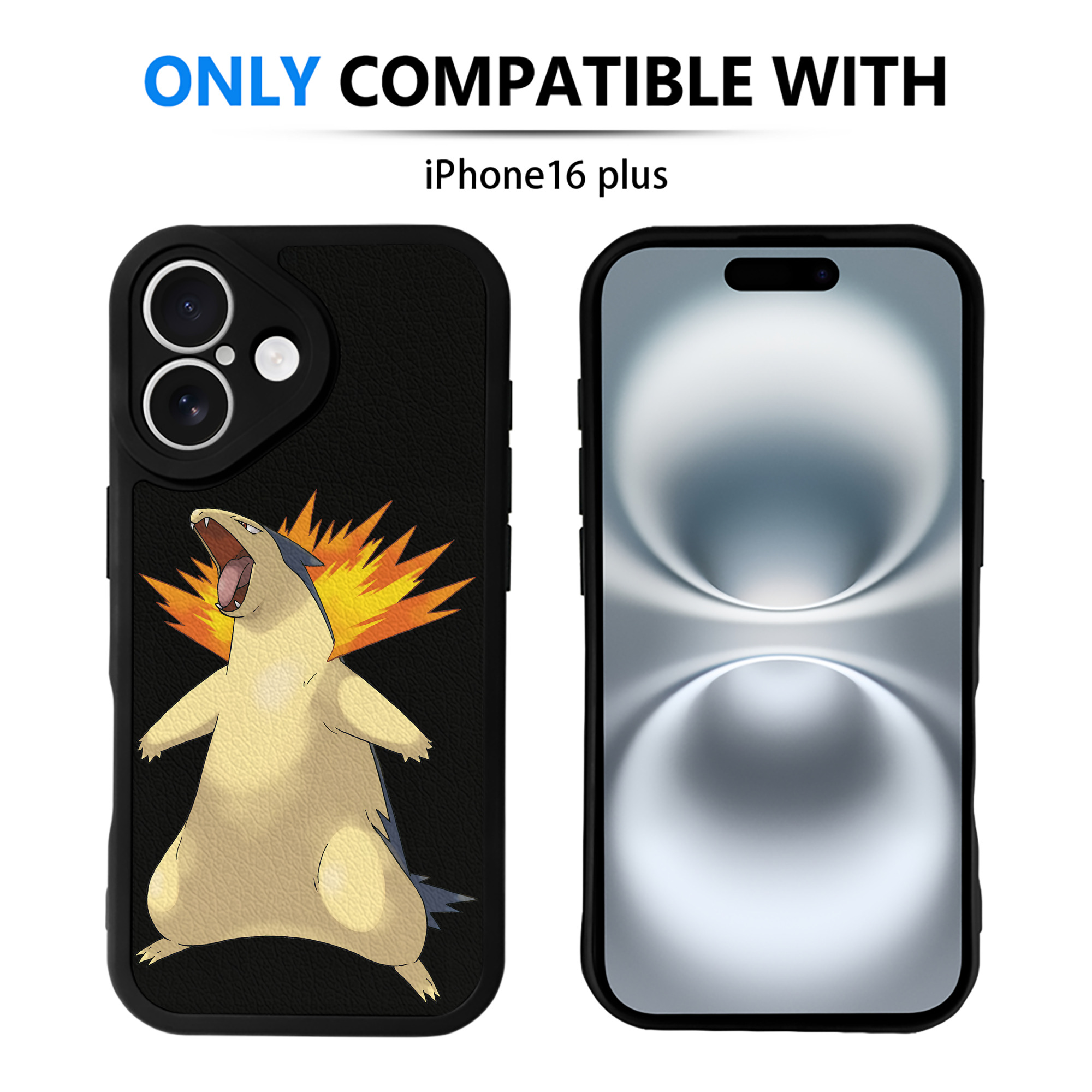 （画像用） ポケットモンスター Pokémon 【iPhone 16シリーズ対応】シリコンスマホケース（レザー調） 材質：シリコン